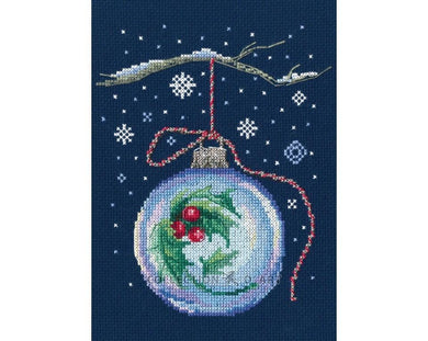 Ball with a Sprig of Holly Cross Stitch Kit - RTO