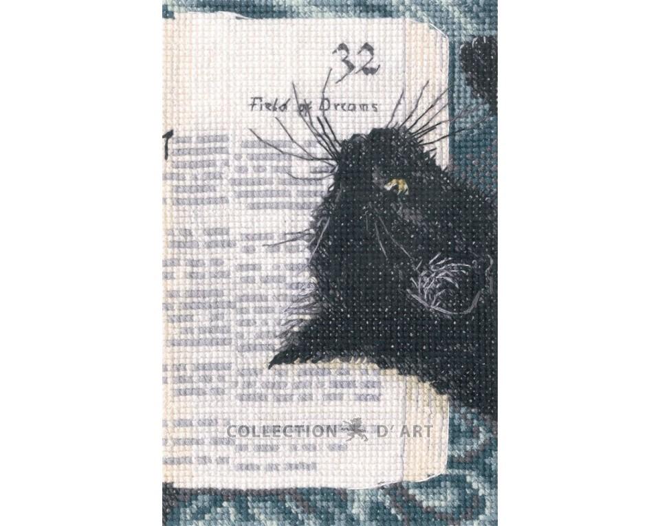 Silence in the Library (Cat) Cross Stitch Kit - RTO