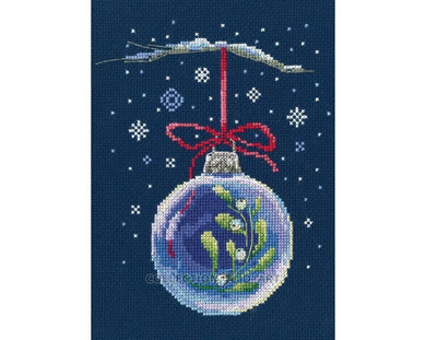 Ball with a Sprig of Mistletoe Cross Stitch Kit - RTO