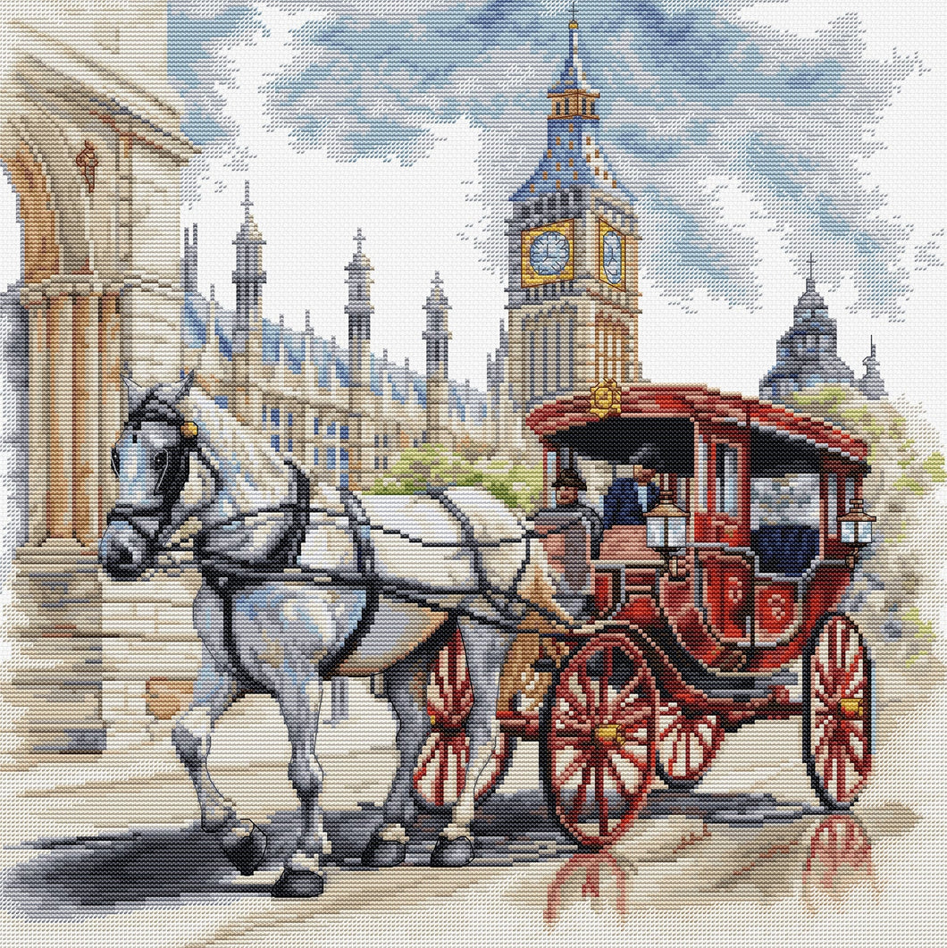 Carriage Ride Cross Stitch Kit