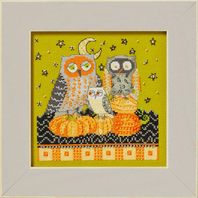 Autumn Owls - Beaded Cross Stitch Kit - Mill Hill