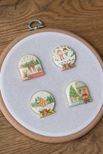 Load image into Gallery viewer, Snow Globe Needle Minders - Christmas in July