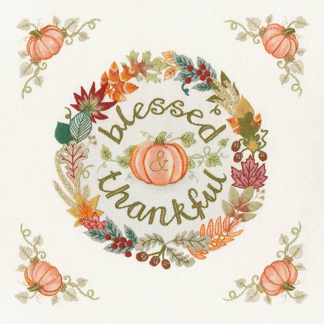 Blessed and Thankful - Embroidery Kit - Bothy Threads