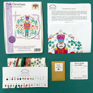 Folk Christmas Embroidery Kit - Bothy Threads