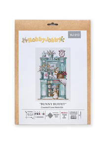 Bunny Buffet Cross Stitch Kit - HobbyJobby