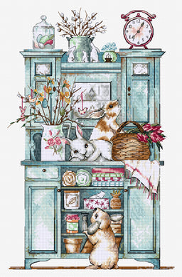 Bunny Buffet Cross Stitch Kit - HobbyJobby