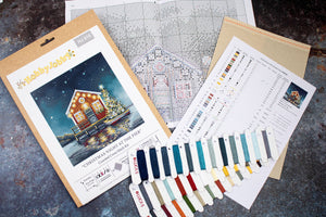 Christmas Night at The Pier Cross Stitch Kit - HobbyJobby