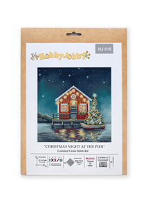 Christmas Night at The Pier Cross Stitch Kit - HobbyJobby