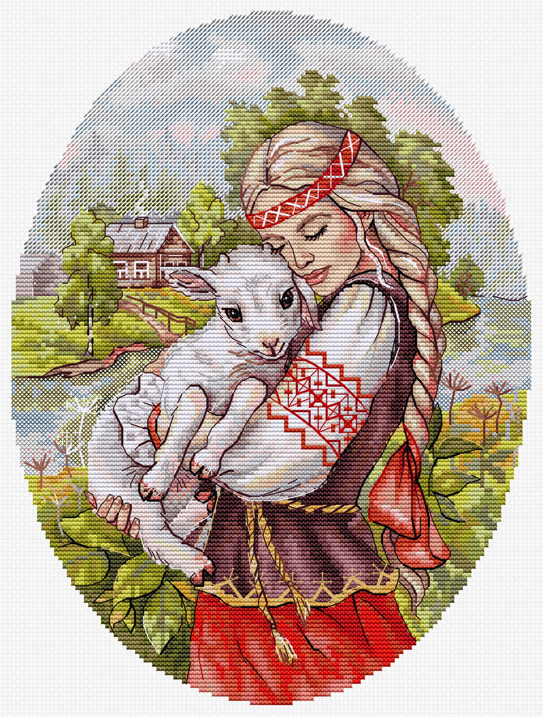 Sweet Hug Cross Stitch Kit - HobbyJobby