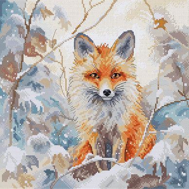 The Huntress (Fox) Cross Stitch Kit - HobbyJobby