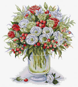 The Passion Bouquet Cross Stitch Kit - HobbyJobby