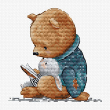 Load image into Gallery viewer, The Bedtime Story Cross Stitch Kit - HobbyJobby - The Bedtime Story