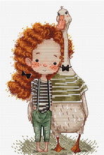 Load image into Gallery viewer, Lucy and The Goose Cross Stitch Kit - HobbyJobby