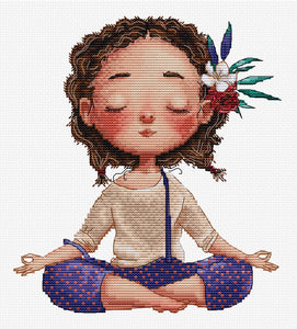 Meditation Cross Stitch Kit - HobbyJobby