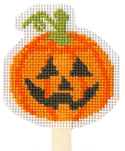 Load image into Gallery viewer, Pumpkin Spooky Cross Stitch Kit - Bothy Threads