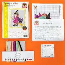 Load image into Gallery viewer, Witch Cross Stitch Kit - Bothy Threads