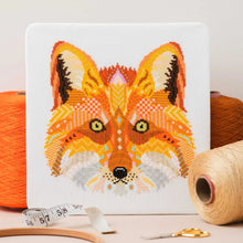 Load image into Gallery viewer, Mandala Fox Cross Stitch Kit - Meloca Designs