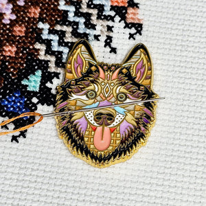 Mandala Husky Cross Stitch Kit - Meloca Designs