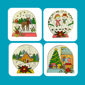 Snow Globe Needle Minders - Christmas in July