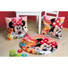 Load image into Gallery viewer, Disney Cushion Cross Stitch Kit ~ Minnie - Psst, I&#39;ve a secret