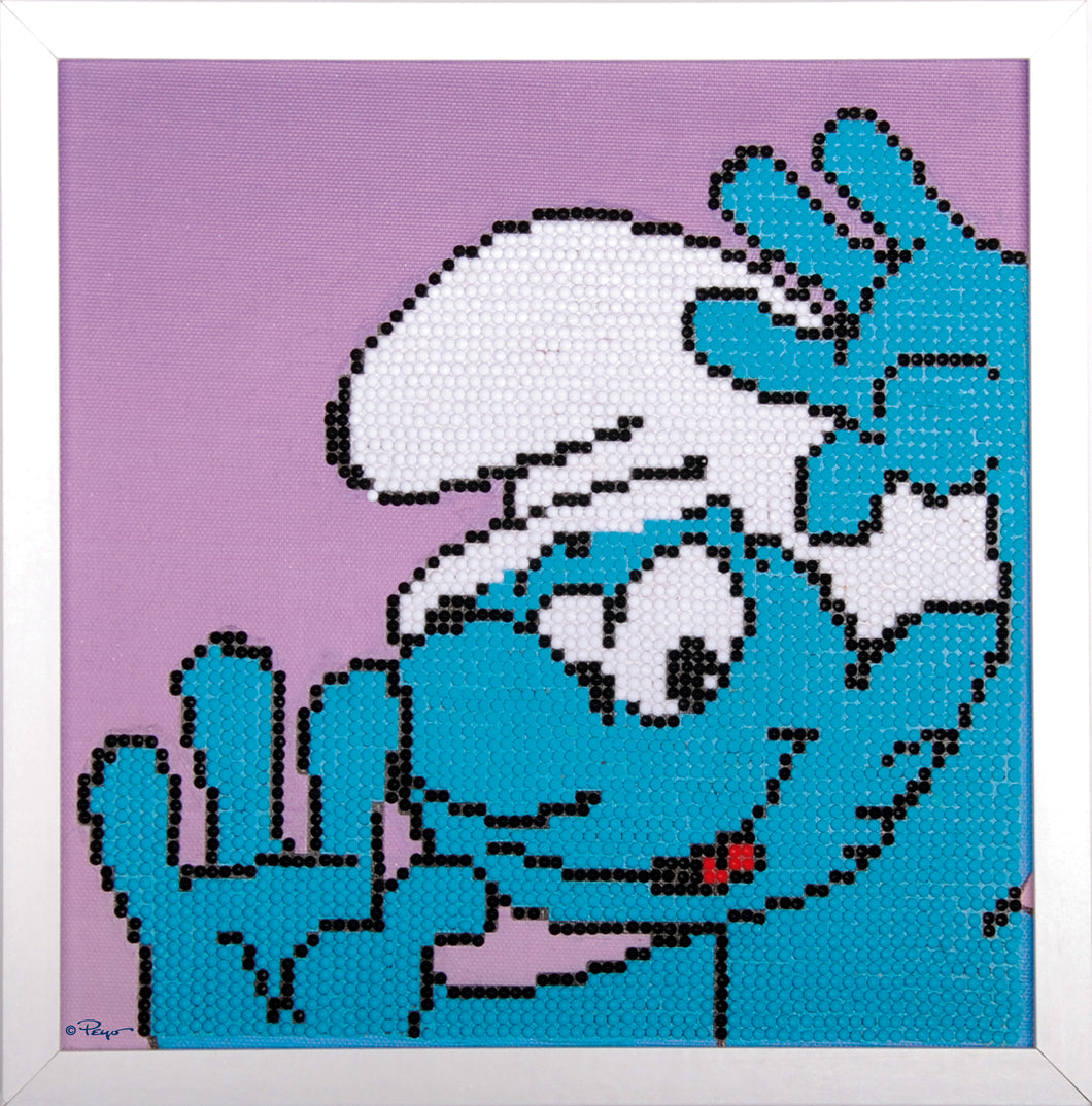 Diamond Painting Kit with Frame ~The Smurfs Hefty