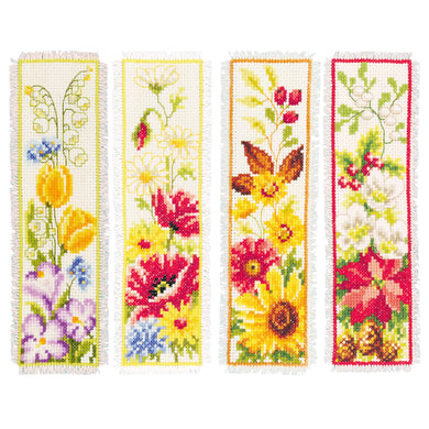 4 Seasons Bookmark Cross Stitch Kit - Vervaco