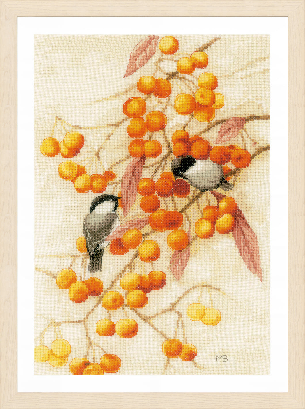 Little Orange Feast Cross Stitch Kit - Lanarte