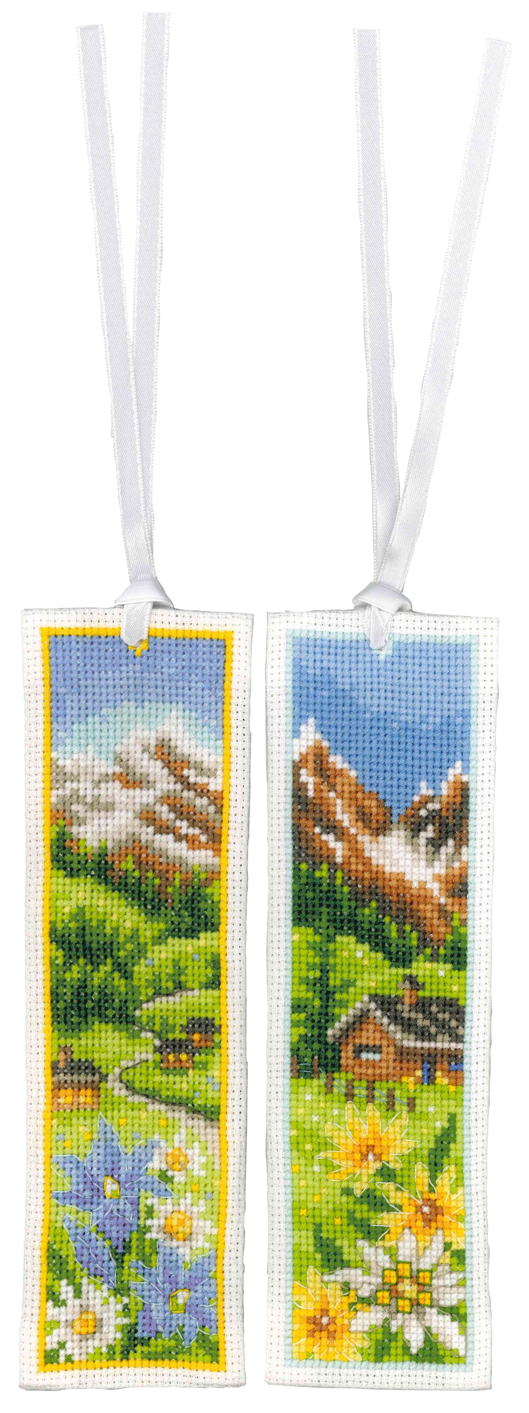 Alpine Meadow Bookmark Cross Stitch Kit - Vervaco