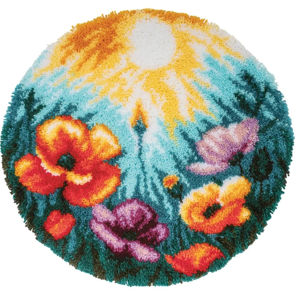 Poppies - Latch Hook Rug Kit - Vervaco