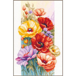 Poppies Cross Stitch Kit - Vervaco