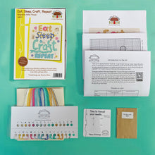 Load image into Gallery viewer, Eat, Sleep, Craft, Repeat Cross Stitch Kit - Bothy Threads