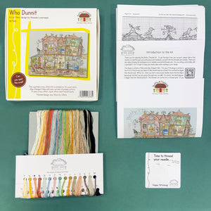 Cut Thru' Who Dunnit Cross Stitch Kit - Bothy Threads