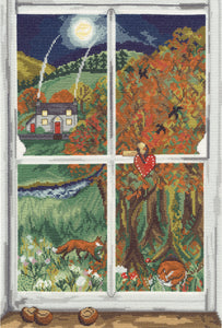 Conker Window Cross Stitch Kit - Bothy Threads