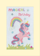 Load image into Gallery viewer, Magical Birthday - Greeting Card Cross Stitch Kit - Bothy Threads