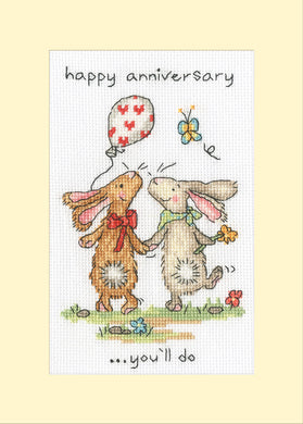 You'll Do - Greeting Card Cross Stitch Kit - Bothy Threads