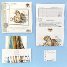 Load image into Gallery viewer, Otterly Adorable Cross Stitch Kit - Bothy Threads