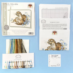 Otterly Adorable Cross Stitch Kit - Bothy Threads