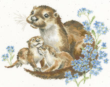 Load image into Gallery viewer, Otterly Adorable Cross Stitch Kit - Bothy Threads