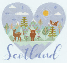 Load image into Gallery viewer, Heart of Scotland Cross Stitch Kit - Bothy Threads