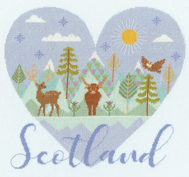 Heart of Scotland Cross Stitch Kit - Bothy Threads