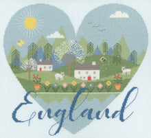 Load image into Gallery viewer, Heart of England Cross Stitch Kit - Bothy Threads