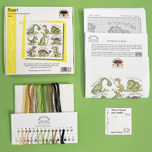 Raar! Dinosaurs Cross Stitch Kit - Bothy Threads