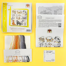 Load image into Gallery viewer, Meow! Cross Stitch Kit - Bothy Threads