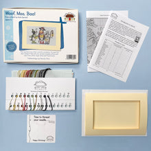 Load image into Gallery viewer, Woof, Moo, Baa! Cross Stitch Kit - Bothy Threads