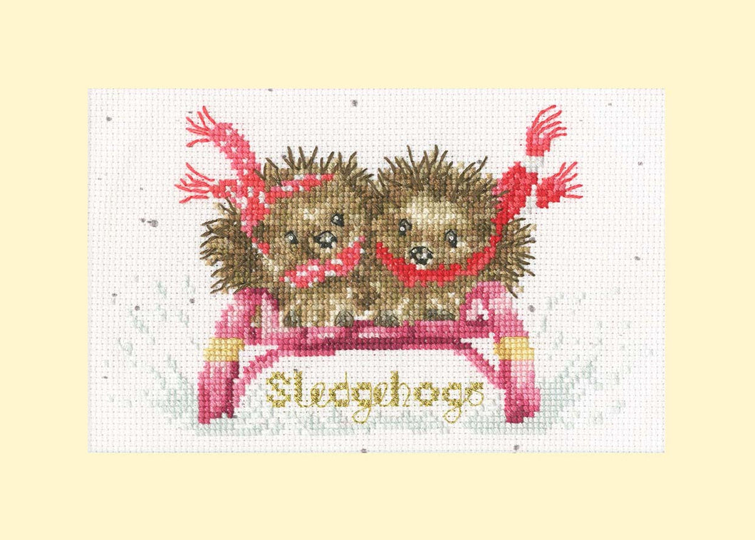 Sledgehogs Cross Stitch Kit - Bothy Threads