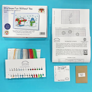 It's Snow Fun Without You Cross Stitch Kit - Bothy Threads