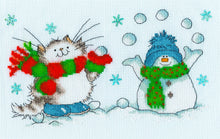 Load image into Gallery viewer, It&#39;s Snow Fun Without You Cross Stitch Kit - Bothy Threads