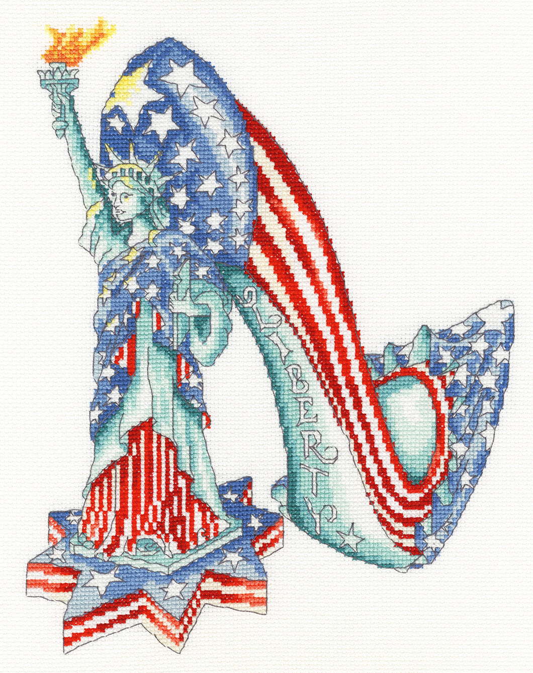 Liberty (Shoe) Cross Stitch Kit - Bothy Threads