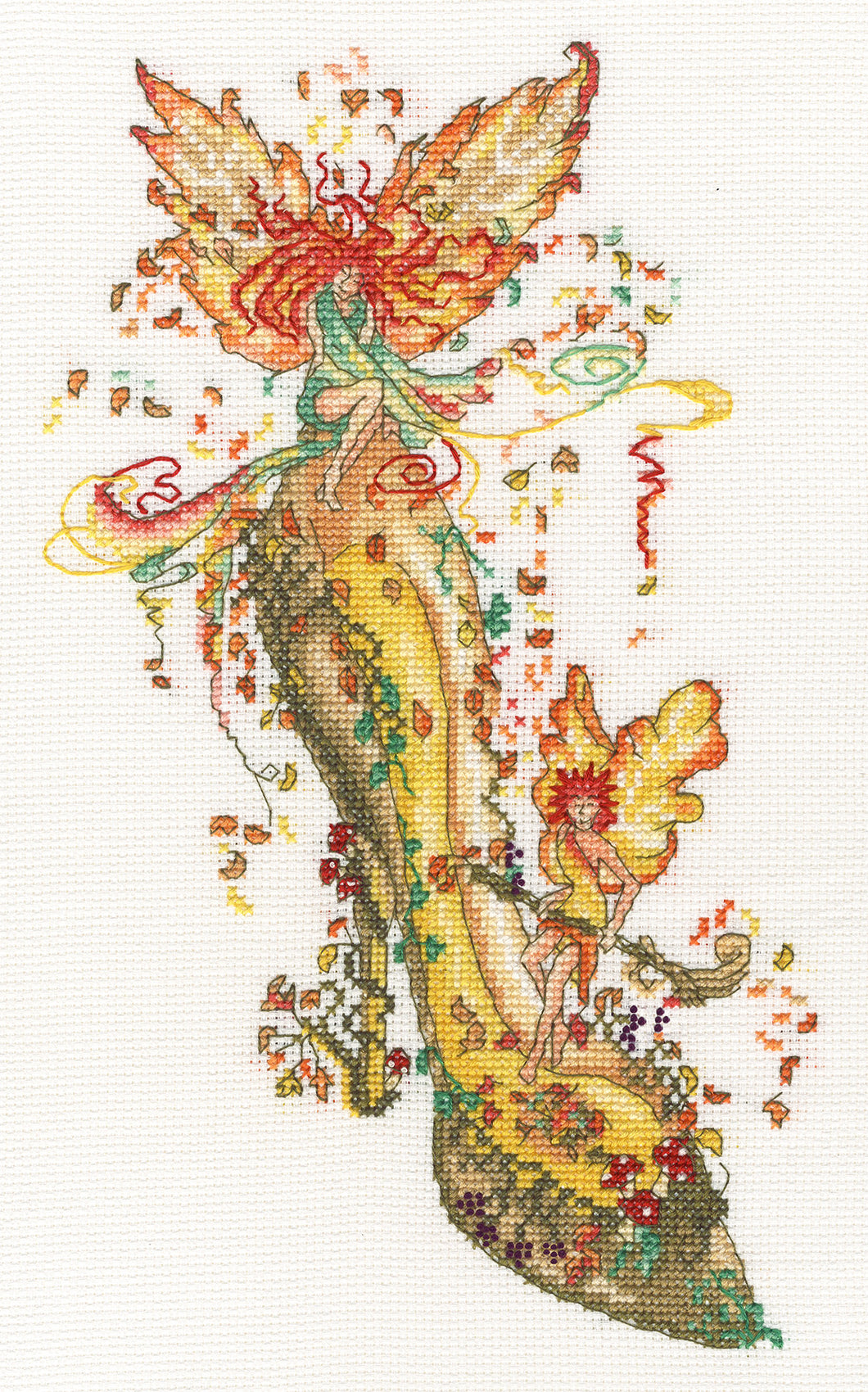 Autumn Fall (Shoe) Cross Stitch Kit - Bothy Threads