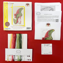 Load image into Gallery viewer, Candy Canes (Shoe) Cross Stitch Kit - Bothy Threads